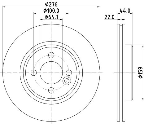 HELLA PAGID Jarrulevy 8DD 355 120-611